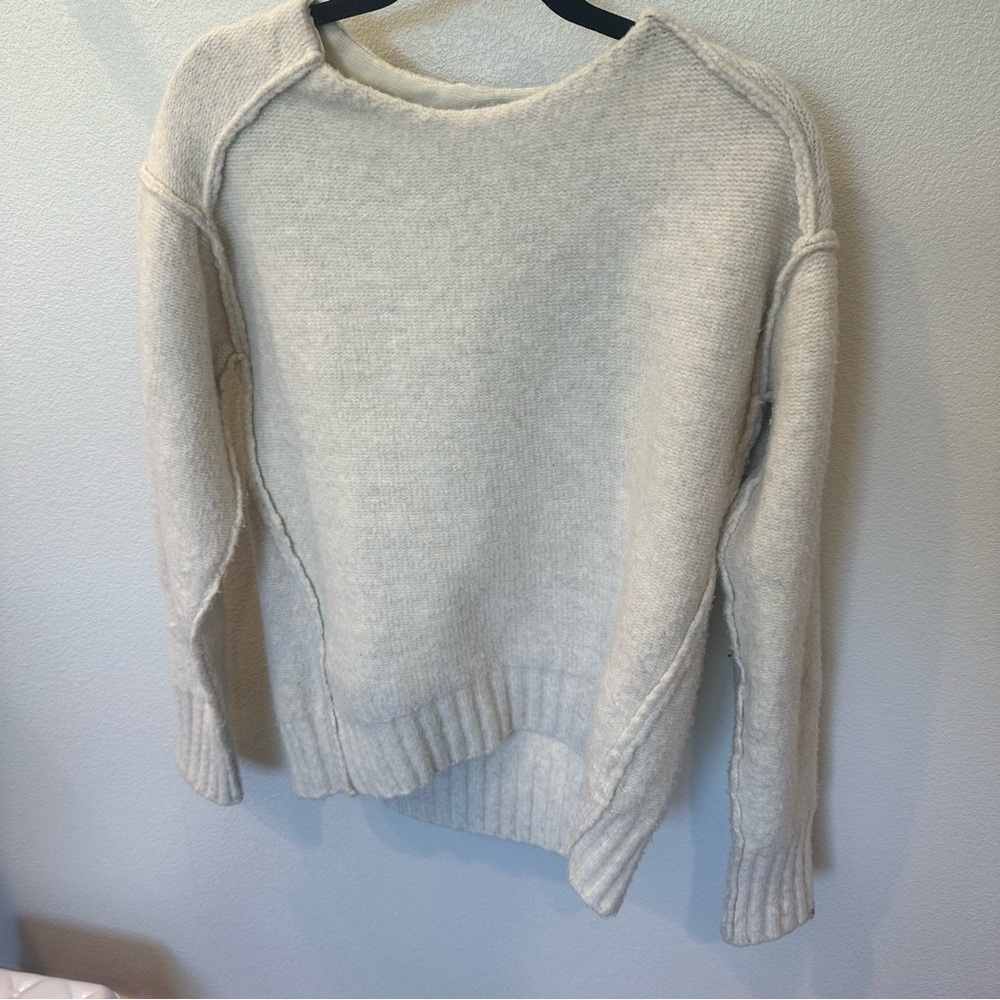 We The Free Cream Crew Neck Sweater